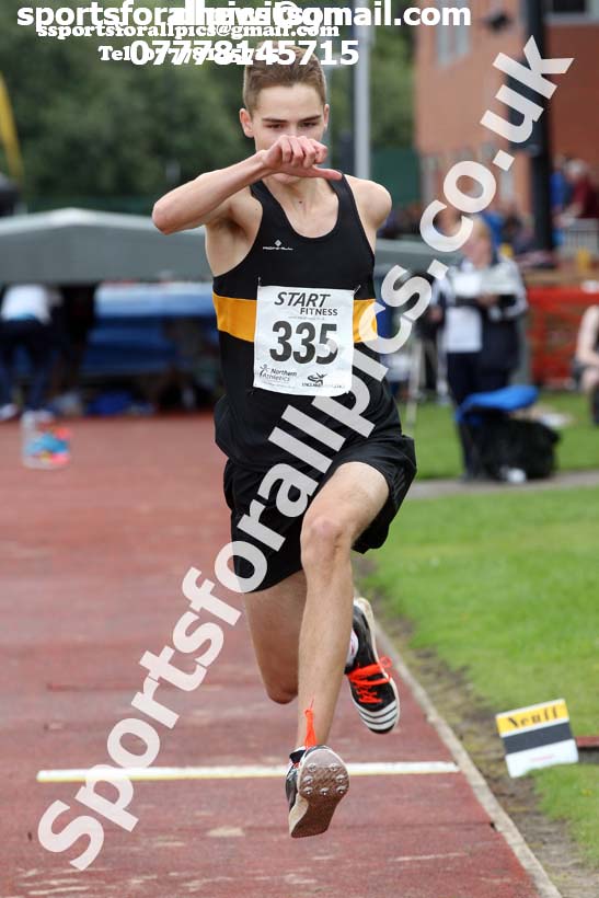 Mens under-17s triple jump, Northern Under-17s/U-15s and U13s Champs, Leigh Sports Village, Leigh. Photo: David T. Hewitson/Sports for All Pics